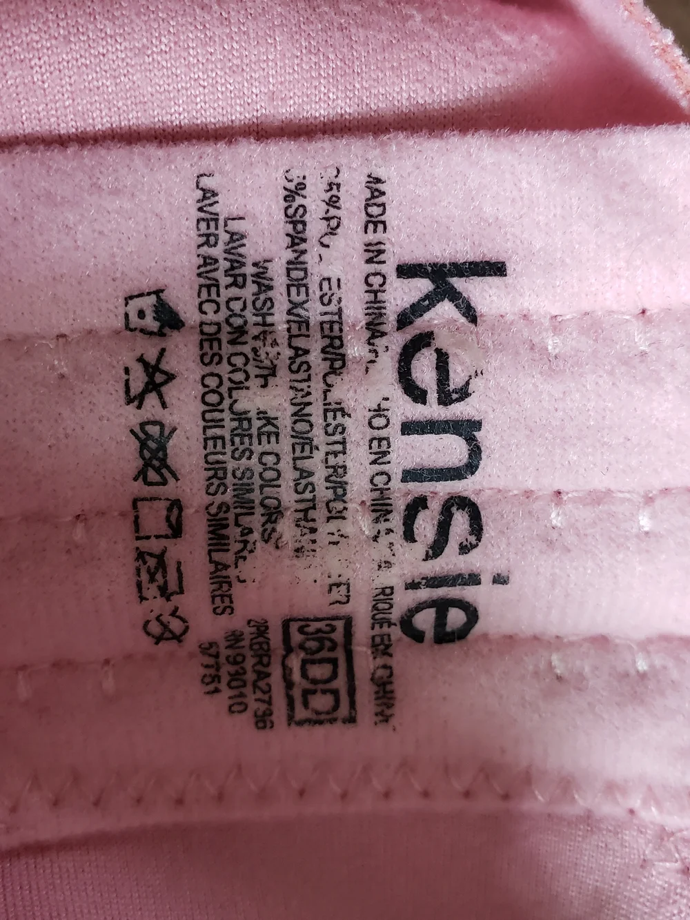 Kensie Women's Pink Wireless Molded Cup Bra - Soft Support - Picture 3 of 6